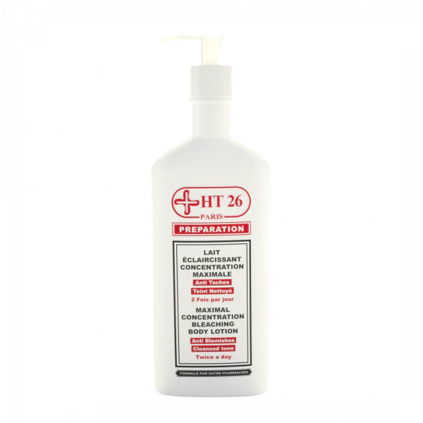 HT26 Preparation Maximal concentration bleaching body lotion / Lait éclaircissant concentration maximale